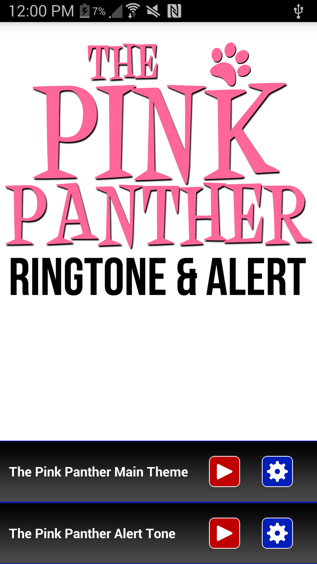 Android application The Pink Panther Ringtone screenshort