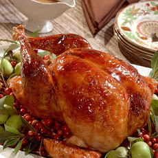 Cranberry-Glazed Turkey with Cranberry-Cornbread Stuffing