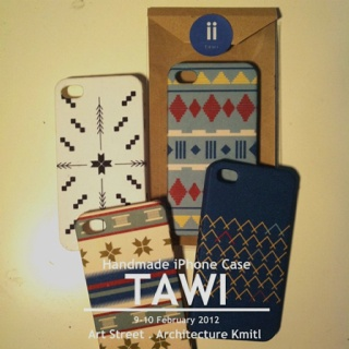 Funda de móvil hecha a mano con estampado