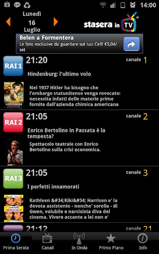 StaseraInTV