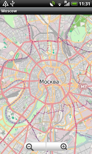 Moscow Street Map