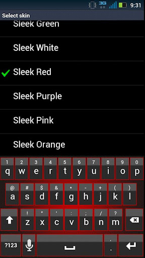 Sleek Red Keyboard Skin