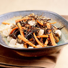 Sautéed Carrots with Seaweed, Ginger, and Tofu