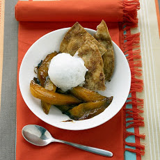 Baked Mangoes with Cinnamon-Sugar Tortillas