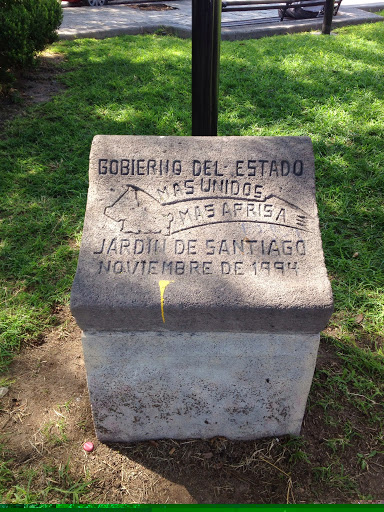 Placa del Jardín de Santiago