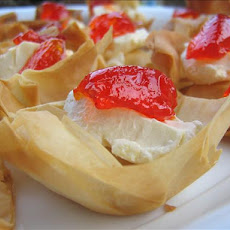 Easy Phyllo Pastry Tarts with Hot Pepper Jelly