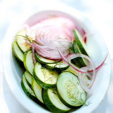 Quick Cucumber and Red-Onion Pickled Salad