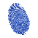 Fingerprint lock screen mobile app icon
