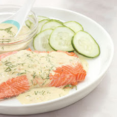 Salmon with Dijon Dill Sauce
