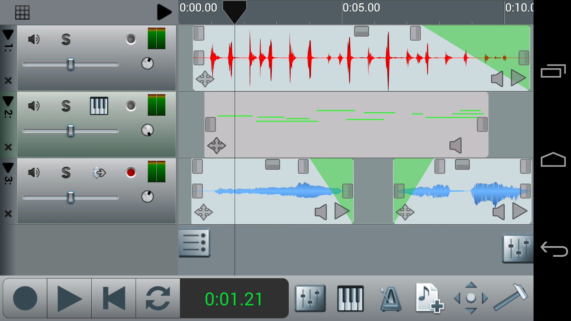 Android application n-Track Studio Multitrack Daw screenshort