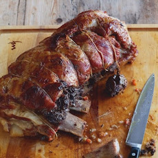Kosher Revolution's Stuffed Veal Breast with Chicken Livers and Prunes