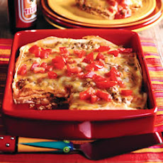 Smothered Mexican Lasagna