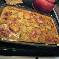 Easy Scalloped Potatoes With Ham and Havarti - Reduced Fat