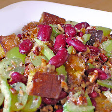 Curried Bread and Bean Salad