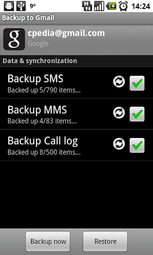 Backup to Gmail