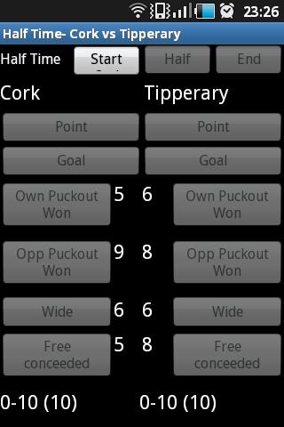 GAA Hurling Stats Recorder