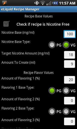 eLiquid Recipe Manager Lite