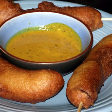 Corn Smokies with Cackalacky Dipping Sauce