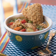 Simple Chicken and Oat Groat Soup