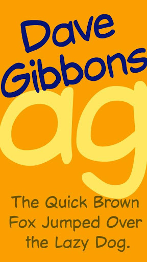 Dave Gibbons 영문 FlipFont