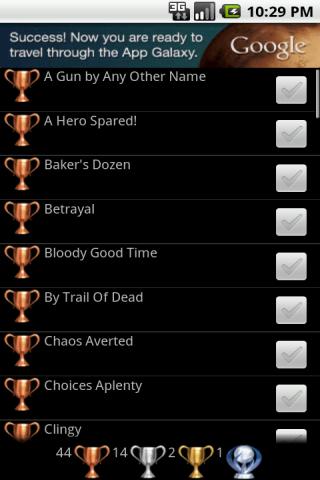 Trophies 4 Resident Evil: ORC