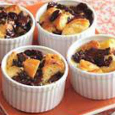 Dark Chocolate-Cherry Biscuit Bread Pudding