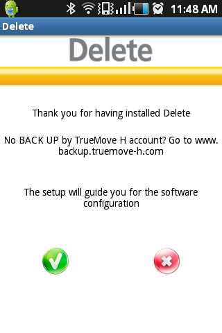 TrueMove H Delete