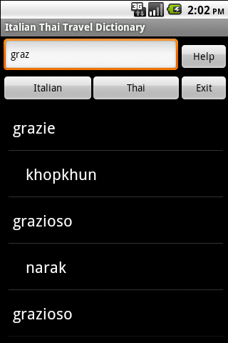 Italian Thai Travel Dictionary