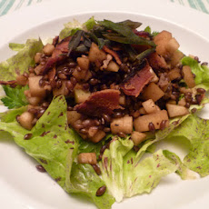 Barley Salad with Apples, Walnuts, and Deep Fried Sage