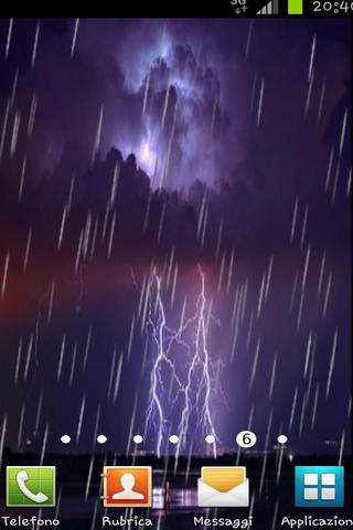 Rain Lightning Live Wallpaper