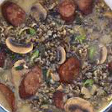 Wild Rice, Mushroom and Sausage Soup