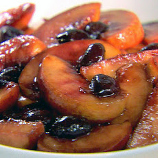 Peaches with Balsamic Cherries