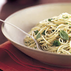 Angel Hair Pasta with Broccoli and Herb Butter