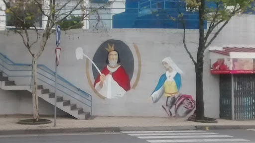 Mural Do Rei E Rainha Santa
