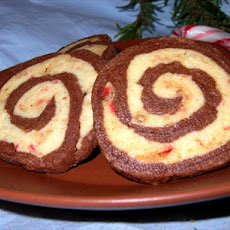 Chocolate Peppermint Pinwheel Cookies