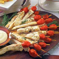 Lemon-Rosemary Chicken Skewers
