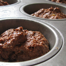 Whole Wheat Peanut Butter Fudge Muffins