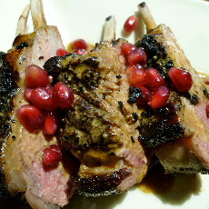 Wide Awake Rack of Lamb with Coffee Pomegranate Cream Sauce