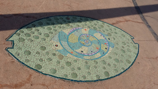 Tile Mosaic on Boardwalk 