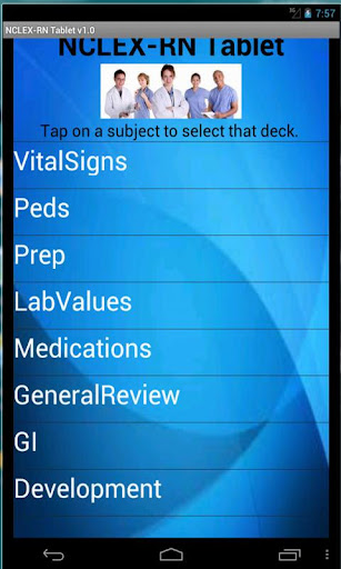 Tablet Flashcards NCLEX-RN