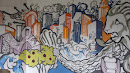 Singapore Merlion City Mural