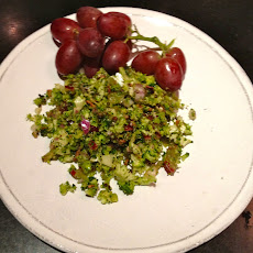 Shaved Broccoli And Flame Grape Salad