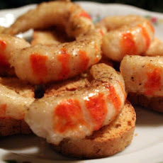 Mustard-Ginger Shrimp Canapes