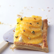 Orange Tart with Orange Cream and Pistachios