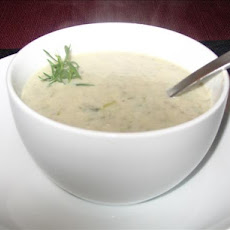 French Mushroom and Scallion Soup
