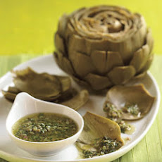 Steamed Artichokes with Salsa Verde