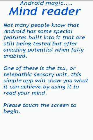 mind-reader for android screenshot