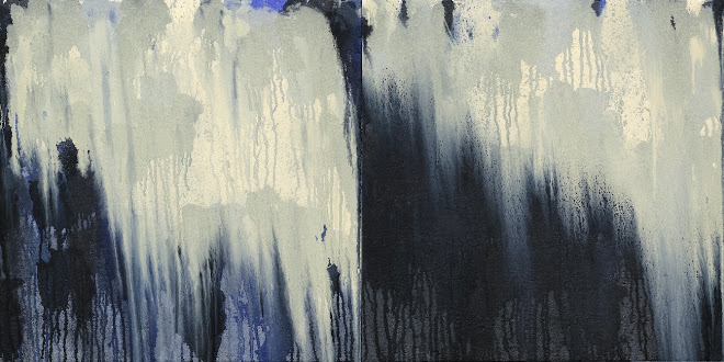 <p>
	<strong>After Rilke III</strong><br />
	Oil on canvas over panel<br />
	20" x 40" diptych<br />
	2012<br />
	Collection the artist</p>

