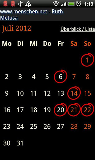 Metusa Terminkalender