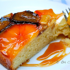 Orange-Fig Teacake with Caramel Glaze